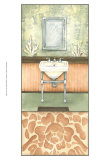 Damask Bath II Prints by Laura Nathan