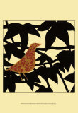 Ornate Bird on Black Branch Lámina por Norman Wyatt Jr.