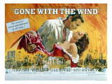 Gone with the Wind, Clark Gable, Vivien Leigh, 1939 Kunstdrucke