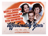 Affectionately Yours, Merle Oberon, Dennis Morgan, Rita Hayworth, 1941 Posters