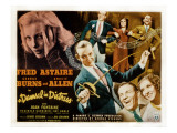 Damsel in Distress, Joan Fontaine, Fred Astaire, George Burns, Gracie Allen, 1937 Print