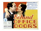 Behind Office Doors, Ricardo Cortez, Mary Astor, 1931 Posters