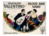 Blood and Sand, Rudolph Valentino, Nita Naldi, 1922 Lámina