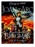 Joan of Arc, Ingrid Bergman, 1948, Movie Poster Posters Joan of Arc, Ingrid Bergman, 1948, Movie Poster Posters