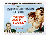 Ask Any Girl, Gig Young, Shirley Maclaine, David Niven, 1959 Plakater