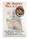 Du Barry Was a Lady, Red Skelton, Lucille Ball, 1943 Poster