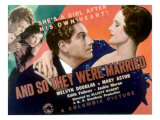 And So They Were Married, Jackie Moran, Edith Fellows, Melvyn Douglas, Mary Astor, 1936 Posters