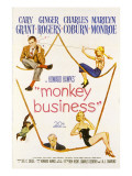 Monkey Business, Cary Grant, Ginger Rogers, Charles Coburn, Marilyn Monroe, 1952 Prints