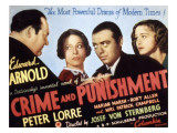 Crime and Punishment, Edward Arnold, Tala Birell, Peter Lorre, Marian Marsh, 1935 Affiches