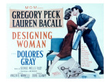 Designing Woman, Lauren Bacall, Gregory Peck, 1957 Plakat