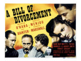 Bill of Divorcement, Herbert Marshall, Adolphe Menjou, Fay Bainter, Maureen O'Hara, 1940 Prints