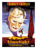 Limelight, French Poster Art, Charles Chaplin, 1952 Print