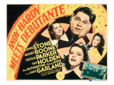 Andy Hardy Meets Debutante, Diana Lewis, Mickey Rooney, Ann Rutherford, Judy Garland, 1940 Poster