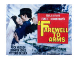 Farewell to Arms, Jennifer Jones, Rock Hudson, 1957 Print
