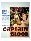 Captain Blood, Errol Flynn, Olivia De Havilland, 1935 Kunstdrucke