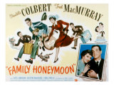 Family Honeymoon, Fred MacMurray, Claudette Colbert, Jimmy Hunt, Gigi Perreau, Peter Miles, 1949 Láminas