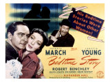 Bedtime Story, Fredric March, Loretta Young, Robert Benchley, 1941 Posters