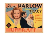 Riffraff, Jean Harlow, Spencer Tracy, 1936 Julisteet Riffraff, Jean Harlow, Spencer Tracy, 1936 Julisteet