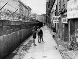 The Berlin Wall, Separating West Berlin and East Berlin, Five Years after Being Built, 1966 Foto