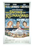 The Snows of Kilimanjaro, Susan Hayward, Gregory Peck, Ava Gardner, 1952 Poster
