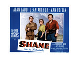 Shane, Alan Ladd, Jean Arthur, Van Heflin, 1953 Prints