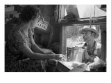 African American Man Making Purchases at a Traveling Store, Forrest City, Arkansas, September, 1938 Print