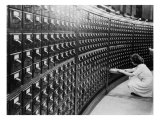 Woman Using the Card Catalog at the Main Reading Room of the Library of Congress, 1940 Prints