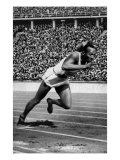 Jesse Owens Setting the 200 Meter Olympic Record at the Olympics in Berlin, Germany, 1936 Posters