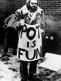 Beat Poet Allen Ginsberg, Ca.1960s Poster