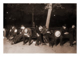 Homeless Men Sleeping on a Park Bench in New York City, 1910 Posters