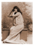 Sarah Bernhardt, French Actress in Greek Costume, 1896 Poster