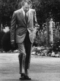US President Richard Nixon Walking the Grounds of the White House. Washington, D.C., 1971 Photo