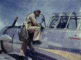 World War II, Cadet L. Deitz, at the Naval Air Base, Corpus Christi, Texas, August, 1942 Posters