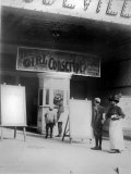 People in Front of a Movie Theater Showing the Girl Conscript, Wilmington, Delaware, May, 1910 Posters
