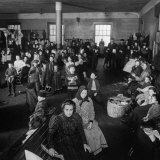 Immigrants Awaiting Examination at Ellis Island, 1902 Photographic Print Immigrants Awaiting Examination at Ellis Island, 1902 Photographic Print