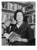 Rachel Carson, Biologist and Writer, Holding Her Ground Breaking Book, the Silent Spring, 1963 Posters