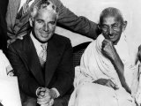 Charlie Chaplin and Mahatma Gandhi, London, England, September 22, 1931 Prints