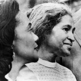 Civil Rights Activists Coretta King and Rosa Parks in Montgomery, Alabama, 1975 Photographic Print