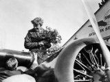 Amelia Earhart Just after Landing in Oakland, on First Solo Flight across Pacific, January 12, 1935 Posters