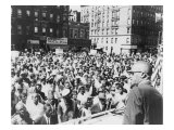 Malcolm X, Speaking to an Outdoor Rally in Harlem in 1963 Posters