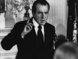 US President Richard Nixon Addresses a Group of Foreign Labor Leaders, Washington, D.C., 1972 Posters