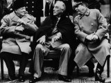 Winston Churchill, Franklin D. Roosevelt and Josef Stalin, Yalta Conference, February 1945 Print