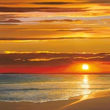 Sunset on the Sea Plakat af Dan Werner