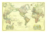 World Map 1922 Posters