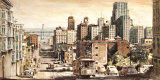 San Francisco View to Bay Bridge Poster von Matthew Daniels