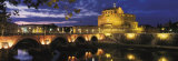 Castel Sant'Angelo at Night, Rome Posters par Murat Taner