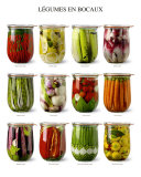 Vegetables in Jars Kunstdrucke
