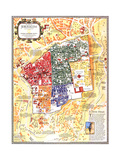 Jerusalem: The Old City Map 1996 Poster