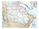Canada Map 1961 Prints