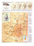 Jerusalem Map 1996 Prints